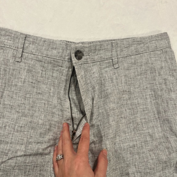 Goodfellow & Co Men’s 36 Every Wear Linen Blend Shorts 7" Inseam Gray - Picture 3 of 8